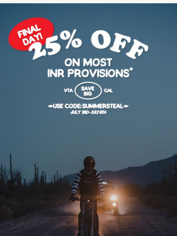 ⏳ 25% Off, Ends Tonight!!