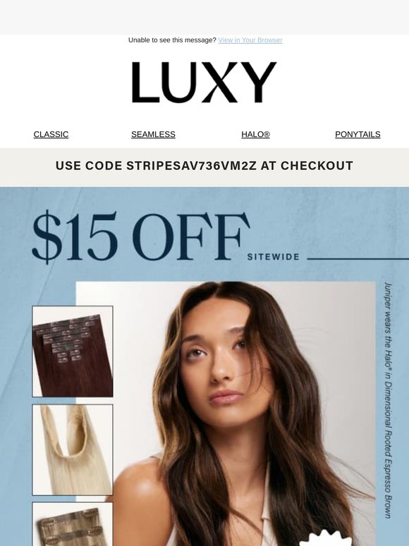 Your $15 off ends tonight