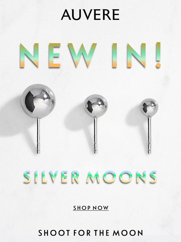 Introducing: Silver Moon Earrings 🌝