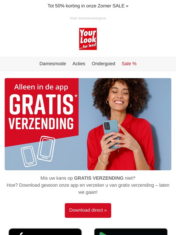 🚚 € 0,- verzendkosten via de app | Grote Zomer SALE 🤑