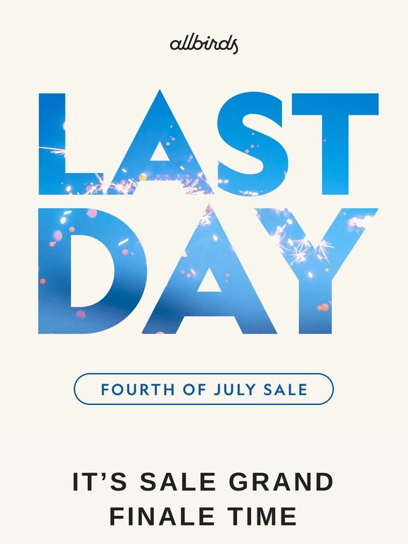 Fab Deals. Fave Sneaks. Final Hours. 😱
