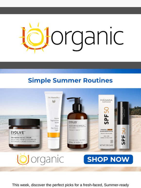 Your Simple Summer Skin Routines With UOrganic.co.uk....