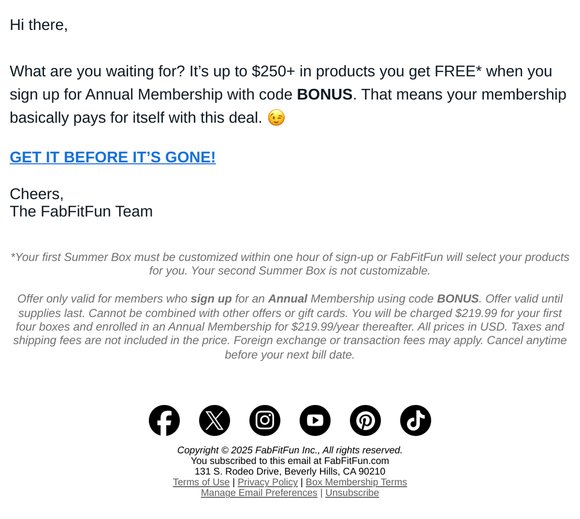 That $250+ Bonus Box? It’s About to Vanish!
