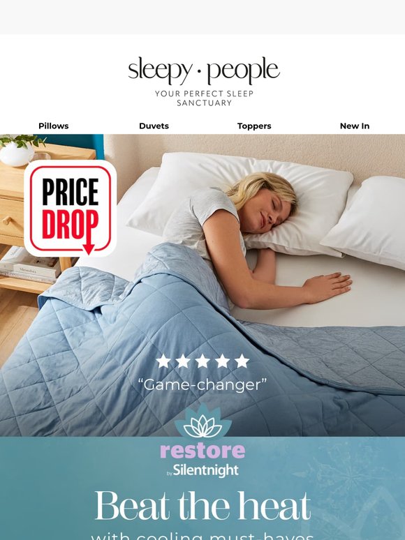 🧊 Unmissable price drops on cooling bedding!