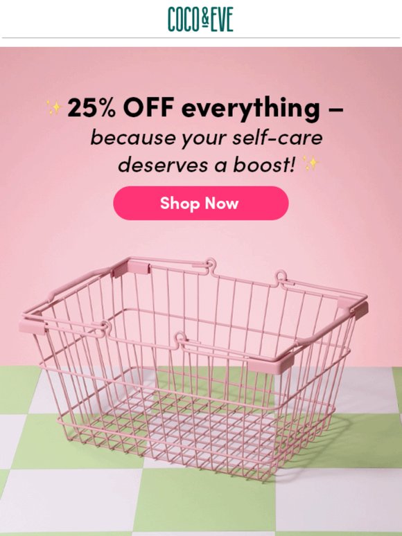 Don’t Miss Out - 25% Off Sitewide