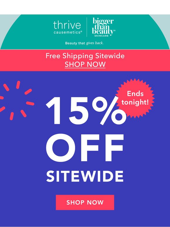 15% Off EVERYTHING Ends Tonight! 🚨