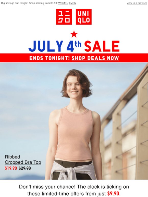 ENDS TONIGHT: July 4th deals