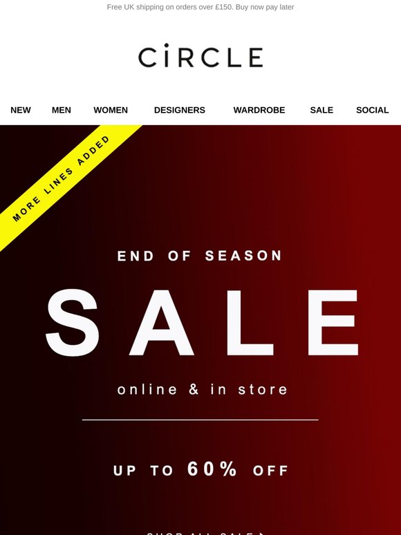 SALE | more lines added + extra 20% off
