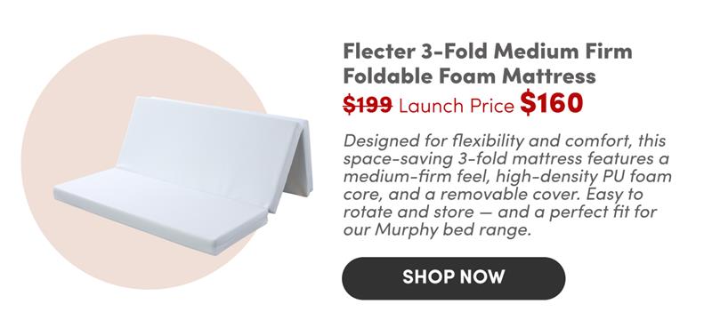 Flecter 3-Fold Medium Firm Foldable Foam Mattress