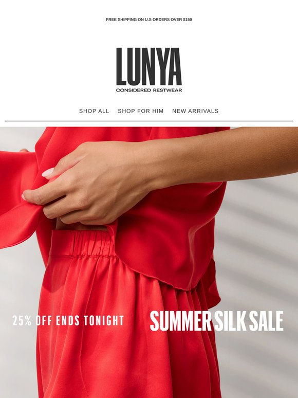 LAST CALL, 25% OFF BEST-SELLING SILK