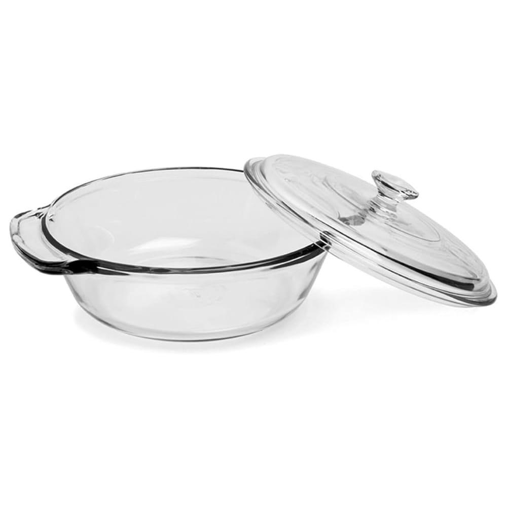ROUND CASSEROLE BAKING DISH WITH COVER - 2 QT - BUY NOW
