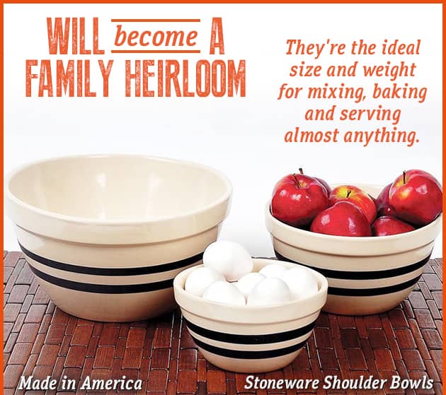 Stoneware Shoulder Bowls - SHOP BAKING SUPPLIES