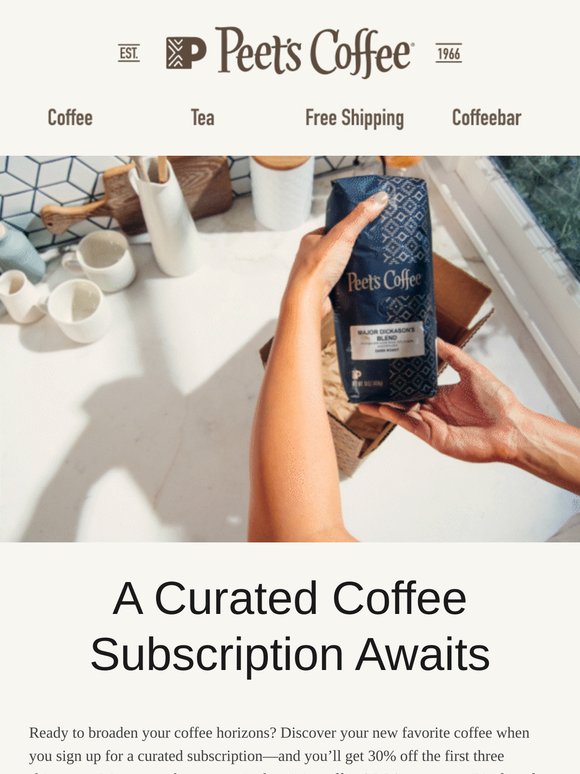 2 days only—30% off curated subscriptions 🤩