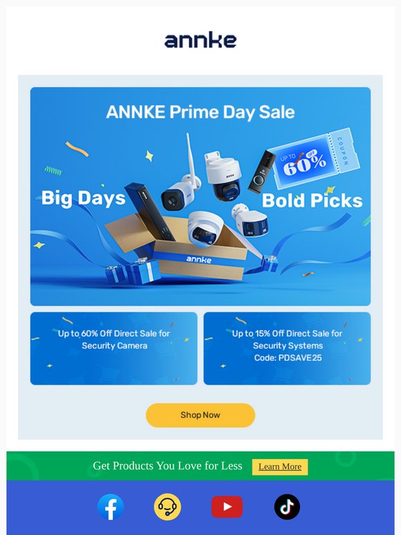 📉 Prime Day Prices, Without the Prime: ANNKE PD Sale is On!