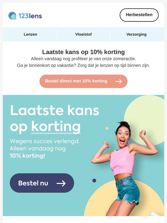 Nu of nooit: 10% korting eindigt vandaag ⏰