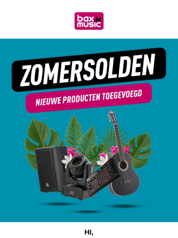 Zomersolden ☀️ nieuwe producten toegevoegd