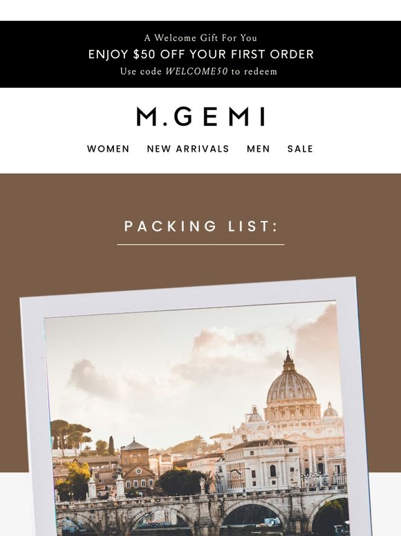 Our Rome Packing List