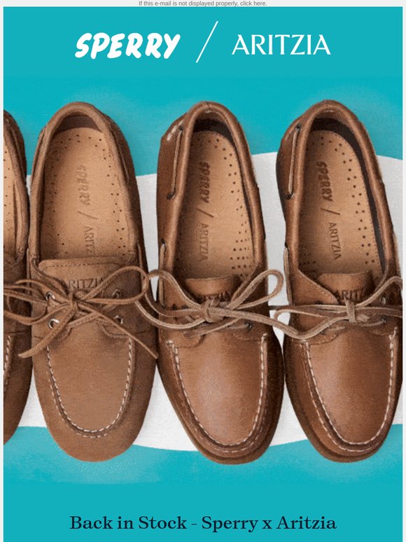 Back in Stock: Sperry x Aritzia 🩵