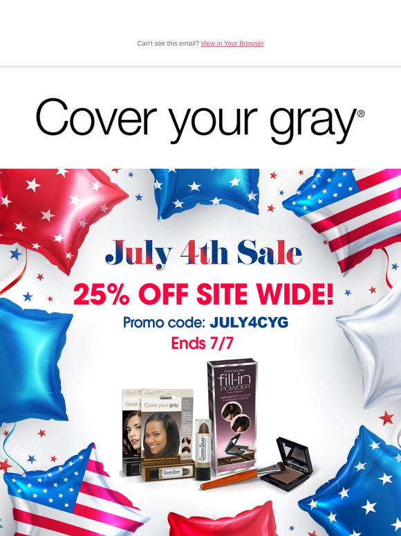 Last chance! Site wide 25% Off for the 4th!