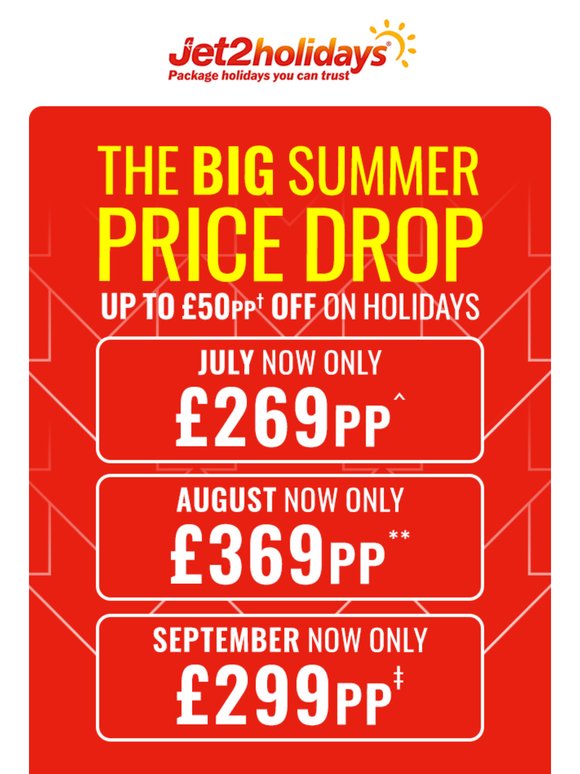 The BIG Summer Price Drop is here!