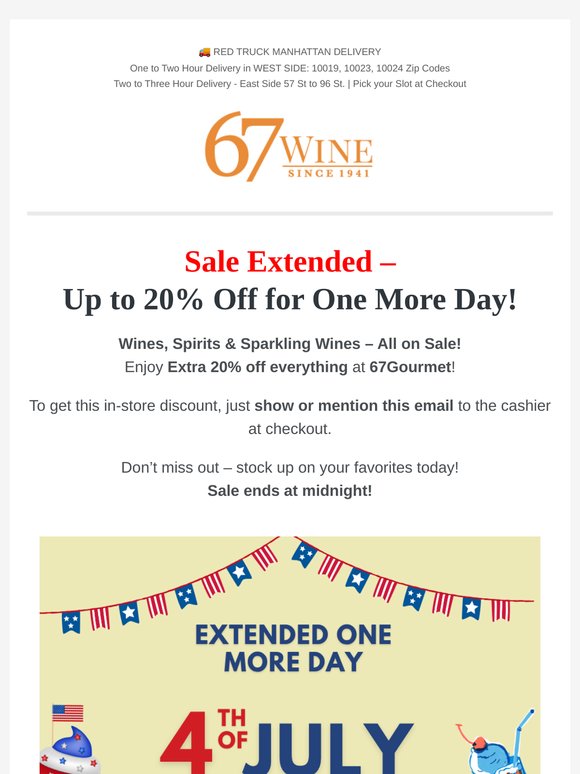 Sale Extended – Up to 20% Off for One More Day!