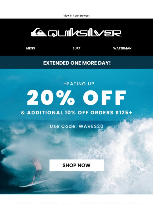 Our Sale Is Back For One More Day!