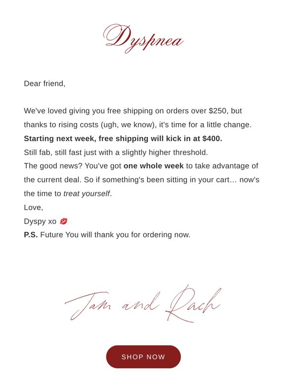 Get in Quick! 🚚 💌