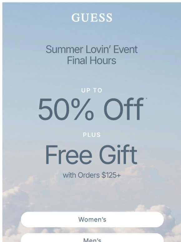LAST CALL for Up to 50% Off & Gift