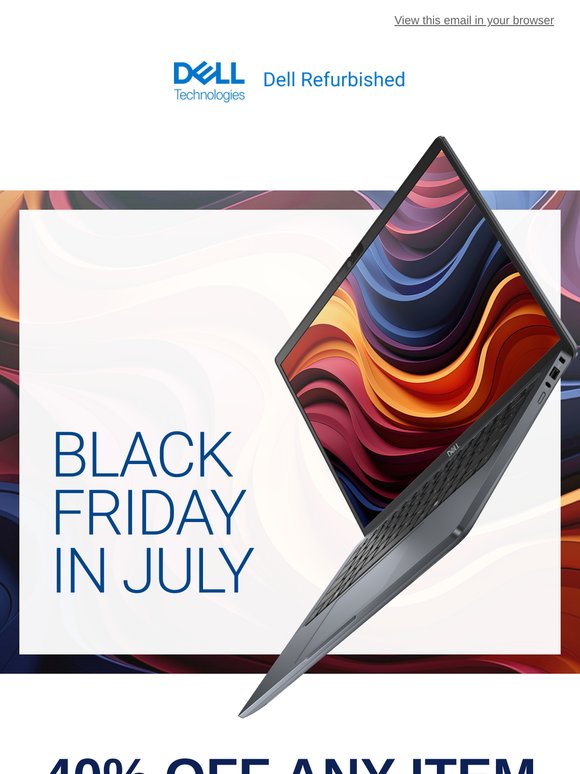 Black Friday in July! 😎 Save 40% now☀️