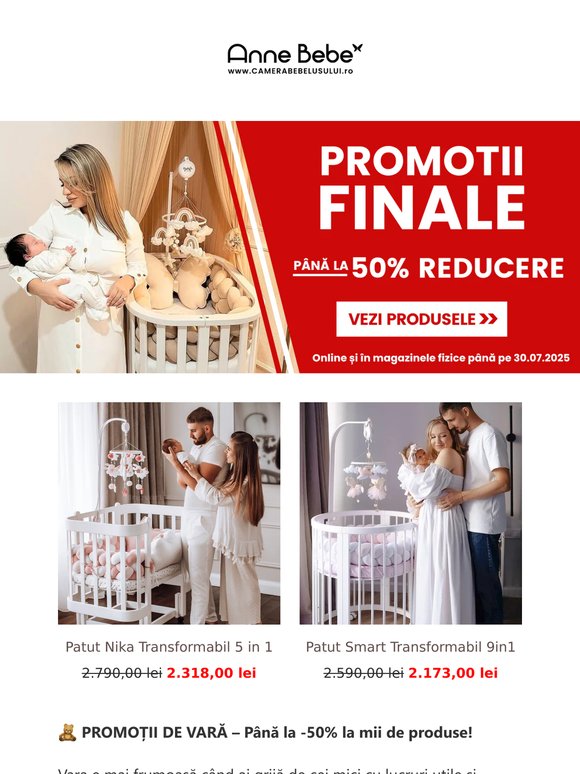 📢 Promoții finale de până la -50%! 🏖️