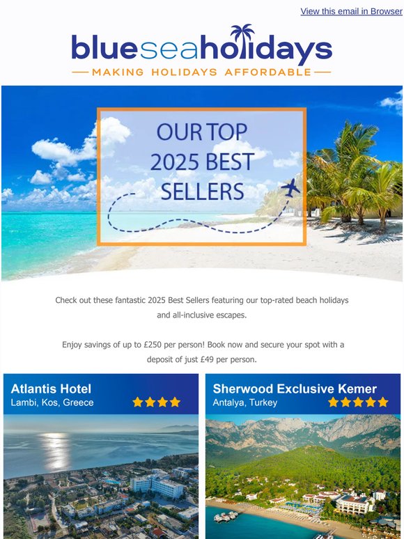 ☀✈ 2025 Best Sellers 🌴 Our Most Popular All-Inclusive Breaks for Less