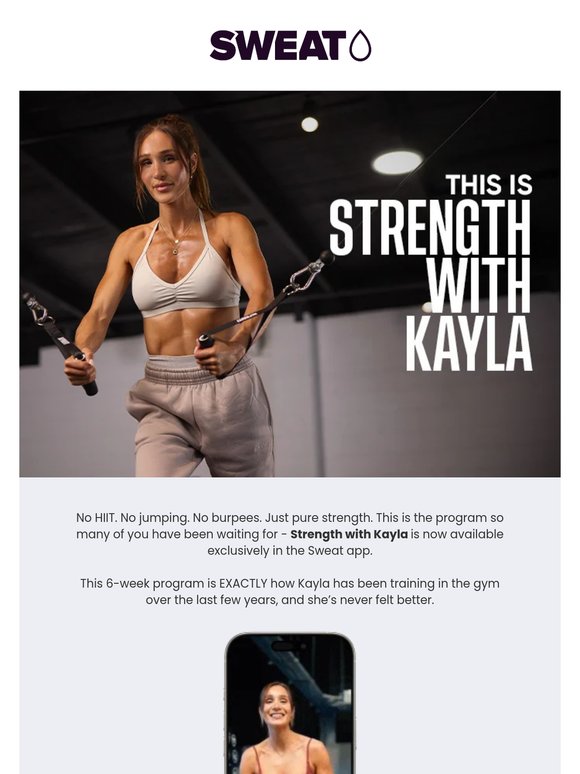 💪 The wait for Kayla’s new program is FINALLY over