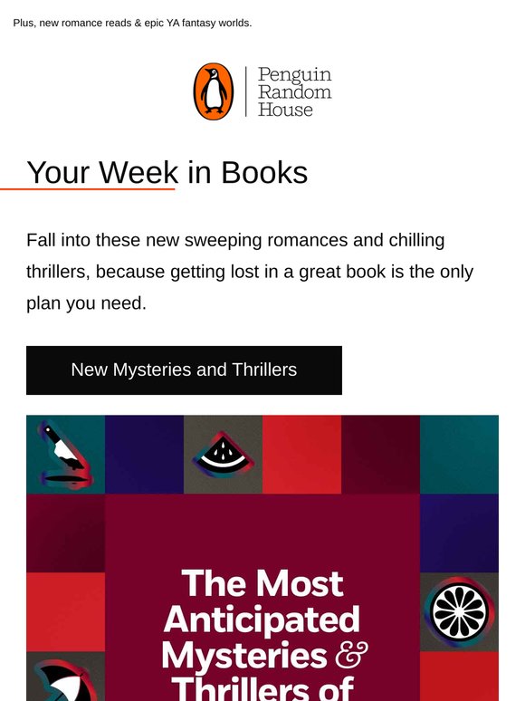 Your Week in Books: Our Most Anticipated Mysteries & Thrillers