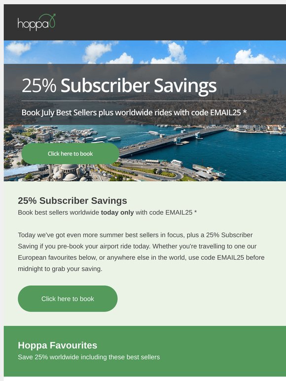 25% Subscriber Savings