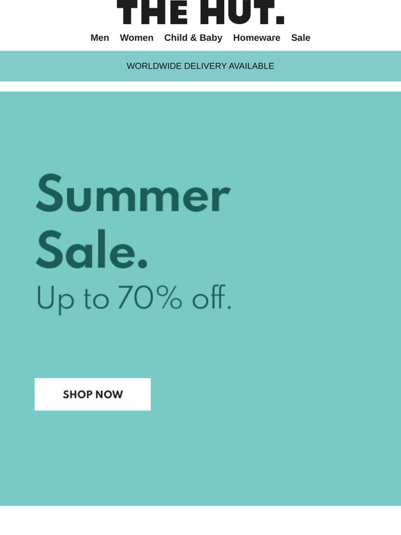 Summer Sale | Up to 70% off