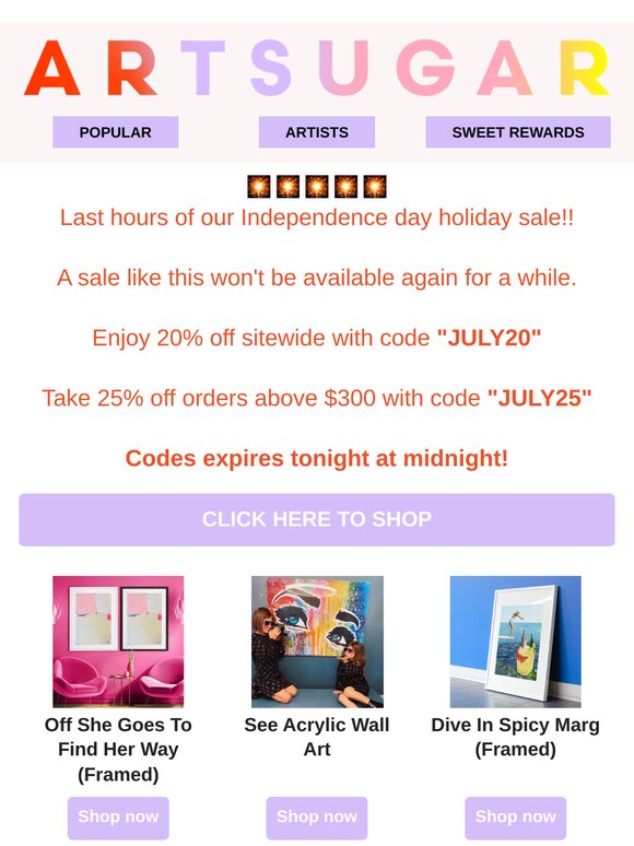 🌠FINAL HOURS of the SALE!!
