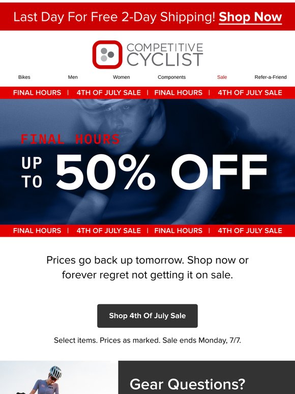 🚨 Final hours for up to 50% off