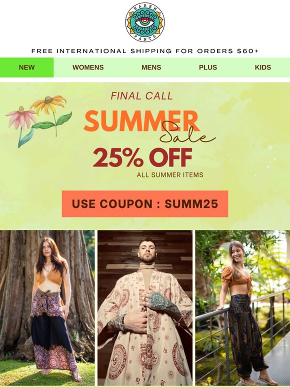 🔥 Final Drop: Summer Sale Ends Soon