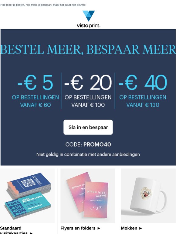 Bereid je voor op…ga even zitten… -€ 40! 😲