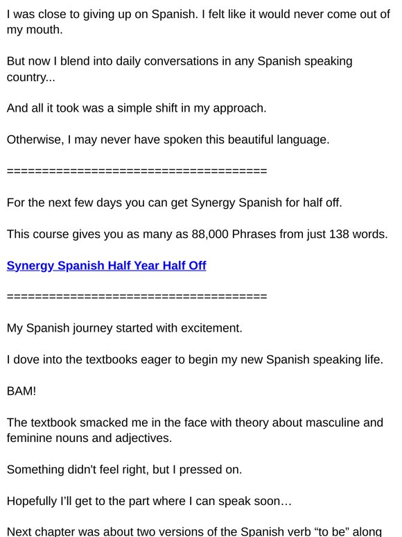 This saved my Spanish