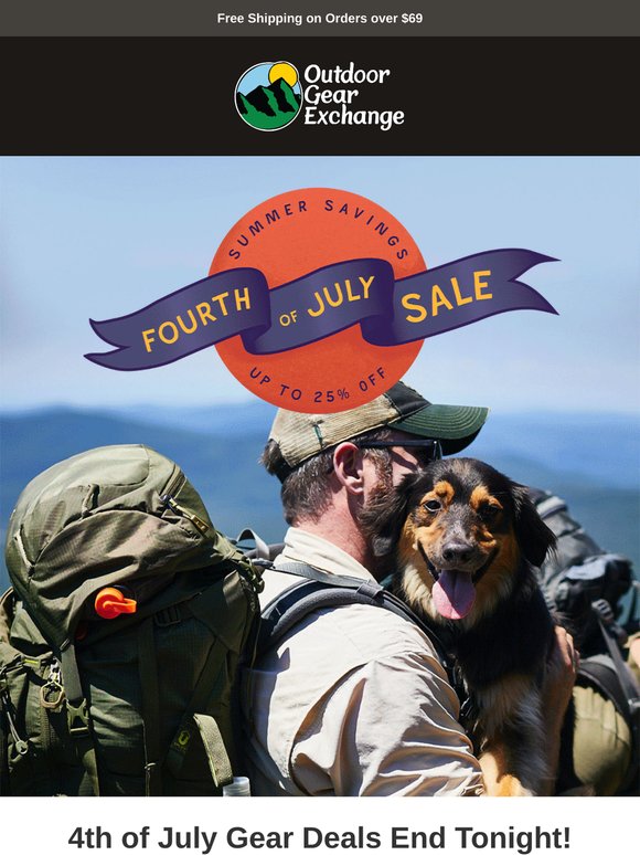 4th of July Gear Deals End Tonight!