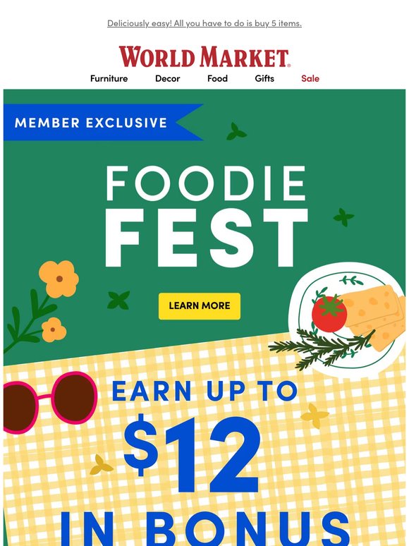 🍲🍷🍫 Play to earn $12 in Rewards during FOODIE FEST!