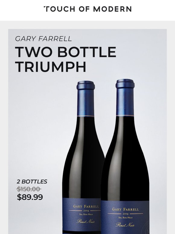 2 Bottles Of A 93 Point Sonoma Pinot, Please.