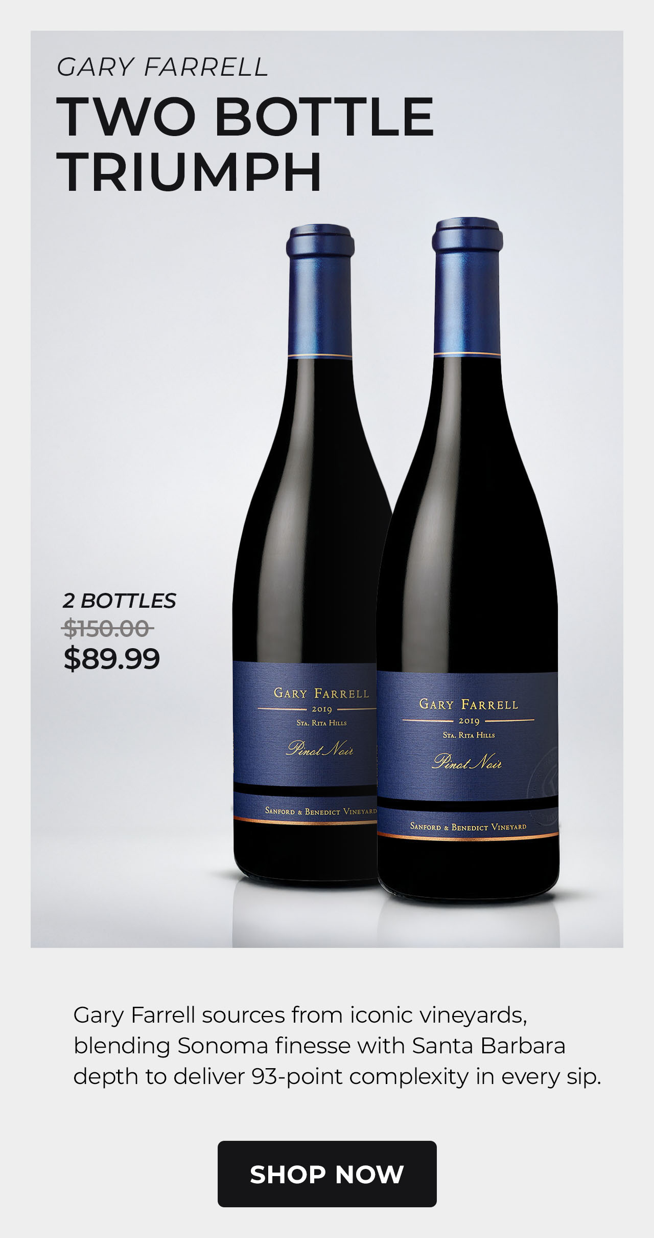 93 Point Pinot Noir from Gary Farrell Vineyards & Winery