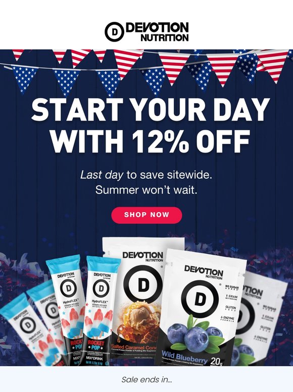 🔥 Last Day: Take 12% OFF Everything