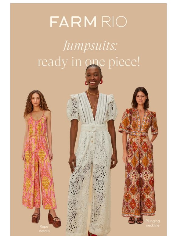 Jumpsuits: ready in one piece!