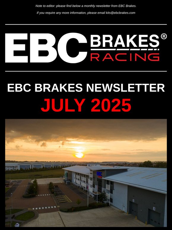 EBC Brakes Newsletter - July 2025