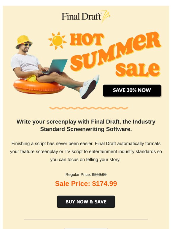 ENDS TODAY: Hot Summer Sale ☀️