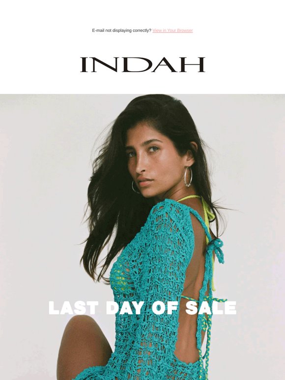 LAST DAY OF SALE. 💚
