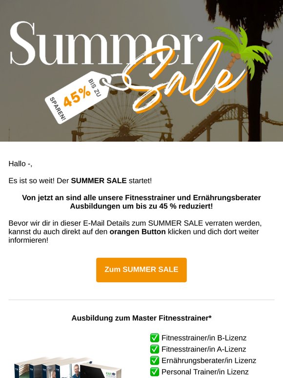 AB JETZT: Der SUMMER-SALE beginnt!😱